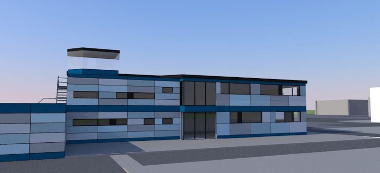WWA new hanger east elevation